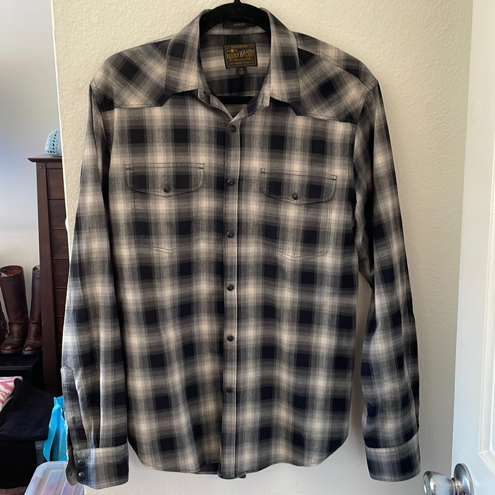 Men’s Lucky Brand slim fit plaid